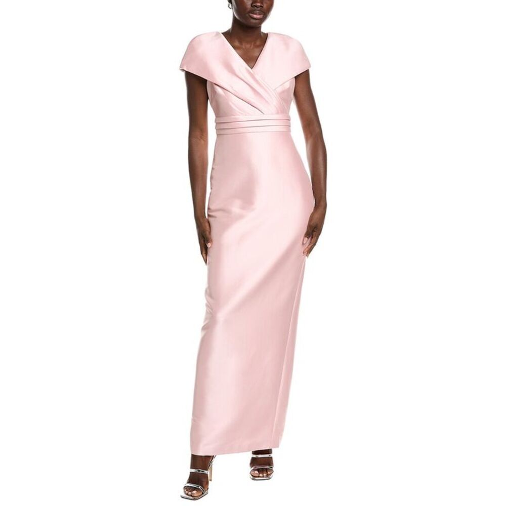 Badgley Mischka Womens  Wrap Shoulder Gown, Pink